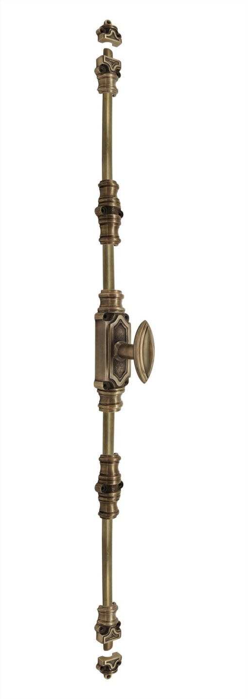 Plaine stepped espagnolette bolt/Cremone bolts upto 9 feet antique brass unlacquered