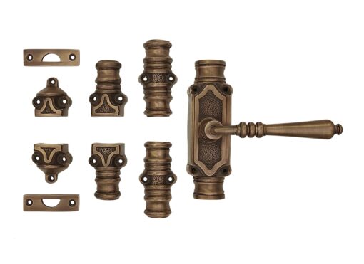 Victorian lever door Espagnolette Bolt/cremone Bolt upto 9 Feet antique brass unlacquered