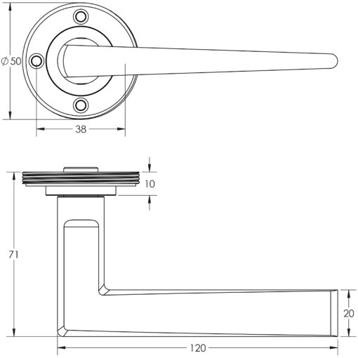 Burlington Mayfair Lever on Plate