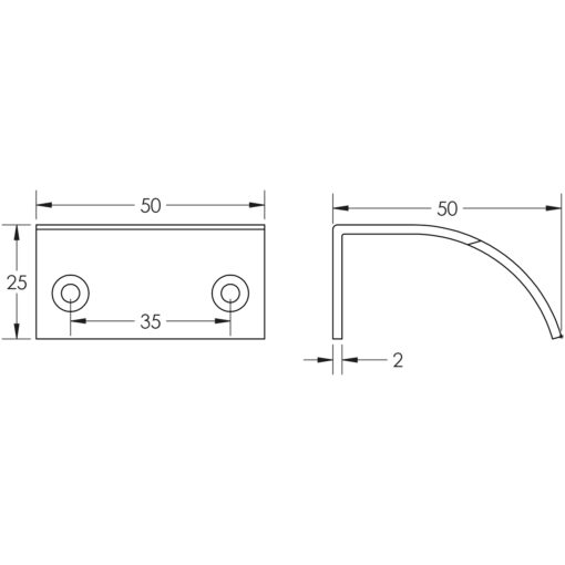 Burlington Arched Edge Pull Handle