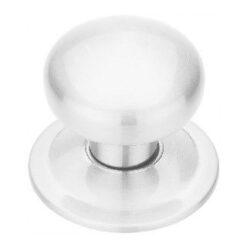 Centre Door Knobs - 82mm - Polished Chrome Finish