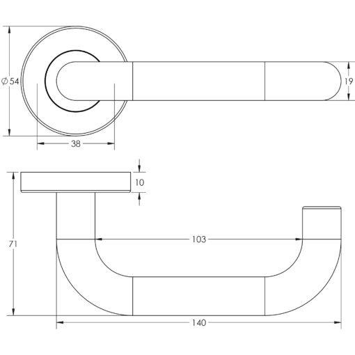 Nero Orbit Door Handles