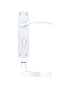 Toledo lever on bathroom backplate