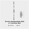 EB125SCP Ornate Espagnolette Bolt or Cremone Bolt