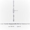 EB145SCP Lever Handle Espagnolette Bolt or Cremone Bolt