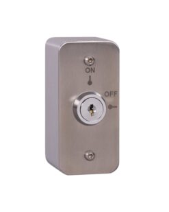 Architrave Stainless Steel On/Off Latching Key Switch with Aluminium Extrusion