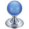 Polished Chrome / Blue Glass