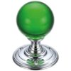 Polished Chrome / Green Glass