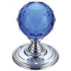 Polished Chrome / Blue Glass