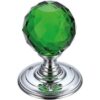 Polished Chrome / Green Glass