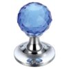 Polished Chrome / Blue Glass