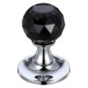 Polished Chrome / Black Glass