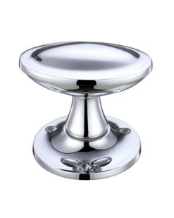Oval Stepped Mortice Knob Furniture 60mm Rose Dia