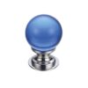 Polished Chrome / Blue Glass