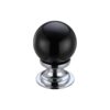 Polished Chrome / Black Glass