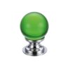 Polished Chrome / Green Glass
