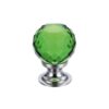 Polished Chrome / Green Glass