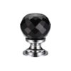Polished Chrome / Black Glass