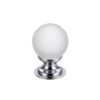 Glass Ball Cabinet Knob - Frosted 25mm