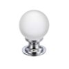 Glass Ball Cabinet Knob - Frosted 30mm