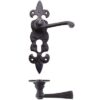 Lever on Fleur de Lys Lock Backplate