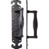 Pull Handle on Fleur De Lys Backplate - 10"