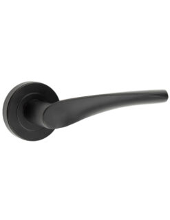 Technical Drawing Twirl Black Door Handle