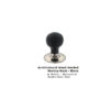 MK4205CP Architectural Wood Reeded Mortice Knob - Black