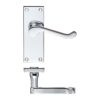 Project Victorian scroll lever on latch backplate - 114mm x 40mm