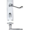 Project Victorian scroll lever on bathroom backplate -150mm x 40mm