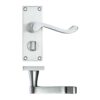 Project Victorian scroll lever on privacy backplate -114mm x 40mm