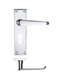 Project Victorian flat lever on euro backplate - 150 x 40mm