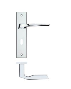 Lyra lever on lock backplate