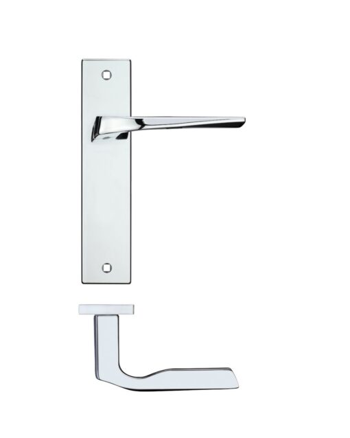 Lyra lever on latch backplate