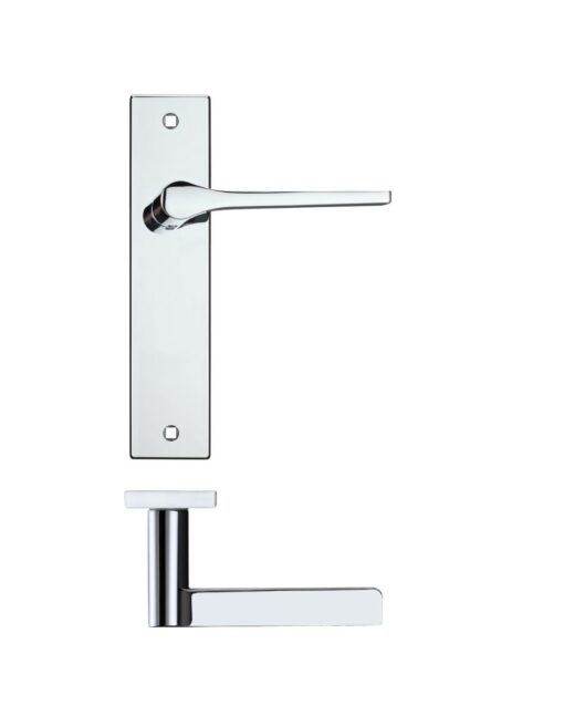Draco lever on latch backplate