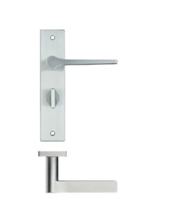 Draco lever on bathroom backplate