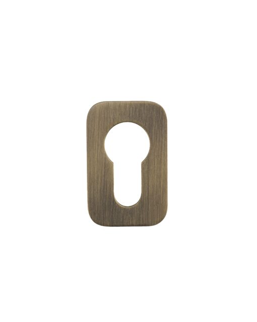 Euro Profile Escutcheon - Rosso Mini Squircle - 50 x 32 x 3