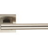 T - Bar Door Handles On Square Rose - Grade 304 Satin Stainless Steel