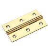 Solid drawn brass butt hinge - 75 x 41 x 2mm