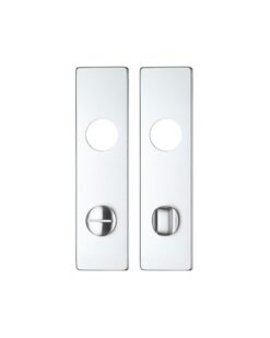 Spare Push on Bathroom Backplate for Aluminium including the Turn and release - Long Backplate