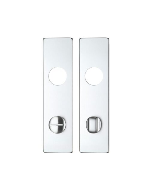 Spare Push on Bathroom Backplate for Aluminium including the Turn and release - Long Backplate