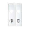 Spare Push on Bathroom Backplate for Aluminium including the Turn and release - 78mm Centres