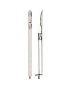 Lever action flush bolt - 20 x 305mm - radius