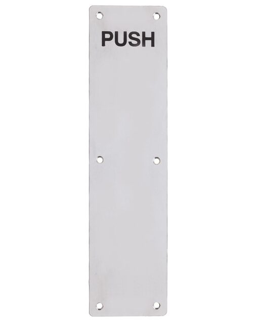 Finger Plate - Push (Radius) 75mm x 650mm