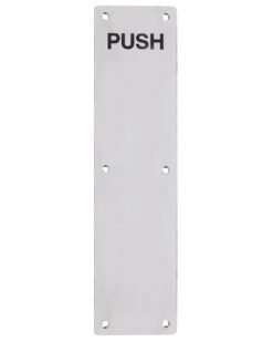 Finger Plate - Push (Radius) 75mm x 350mm