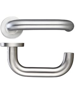 22mm Return to Door Lever - Push On Rose - 52mm Dia - Grade 201