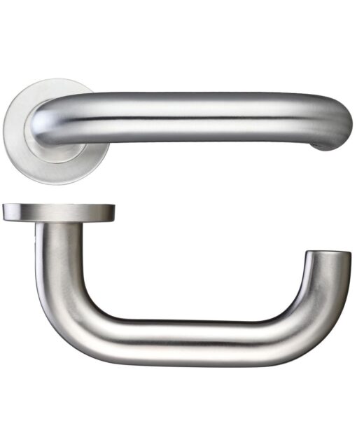 22mm Return to Door Lever - Push On Rose - 52mm Dia - Grade 201