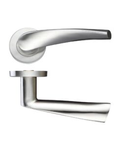 19mm Curved Lever - Push On Rose - 52mm Dia - Grade 201