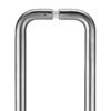 Pair of 19mm D Pull Handle - 300mm Centers - Grade 201 - c/w Back to Back Fixings