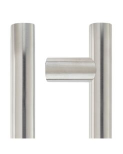 30mm Guardsman Pull Handle - 800mm - Grade 201 - Bolt Through Fixings - 600mm c/c